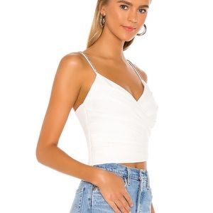 NWT - NBD White/Crystal Top. Flattering!